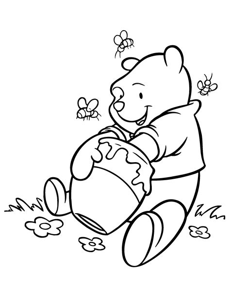 pooh bear coloring pages|printable winnie the pooh characters.